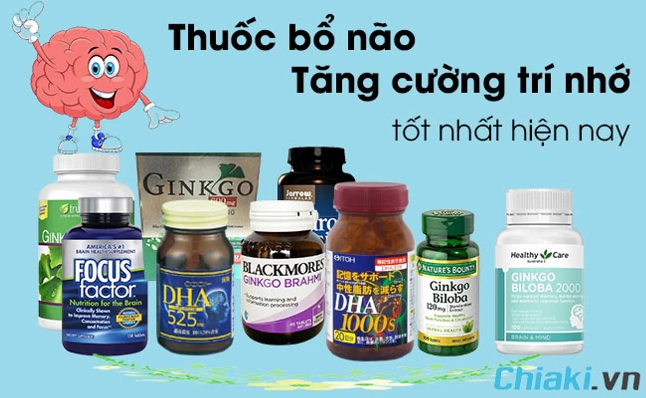 Top 10 Loại thuốc bổ não tăng cường trí nhớ tốt nhất hiện nay