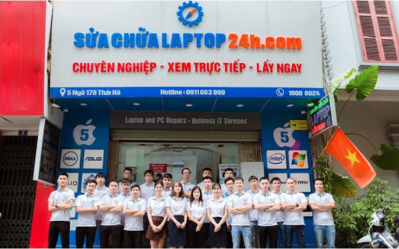 Top 10 trung tâm sửa chữa laptop tại Hà nội uy tín