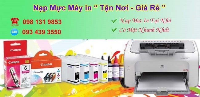 Top 5 dịch vụ nạp mực máy in tại nhà uy tín chất lượng quận Tân Bình