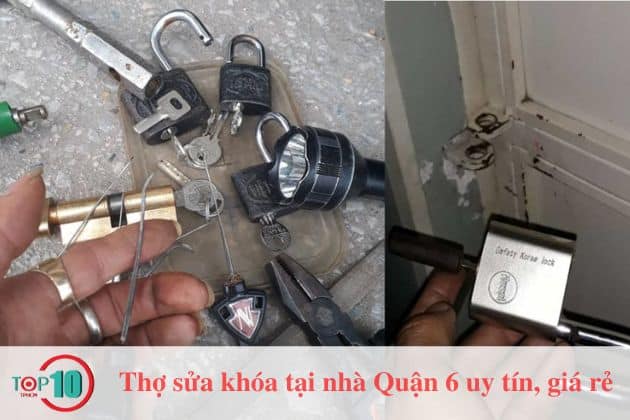 Top 5 thợ sửa khóa tại nhà Quận 6: rẻ, uy tín nhất