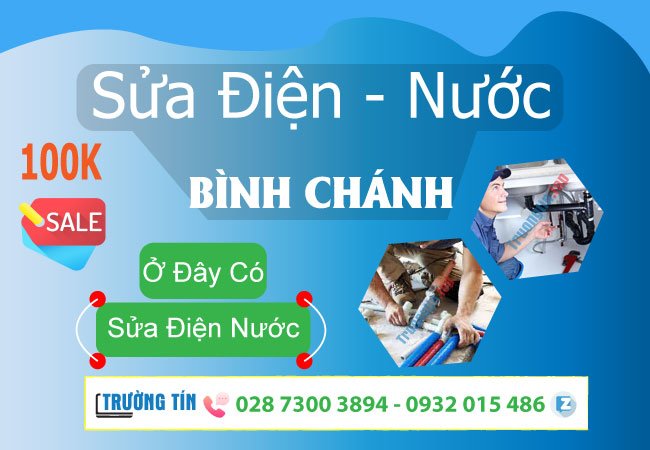 Top 7 dịch vụ sửa điện nước ở Bình Chánh tại nhà giá rẻ