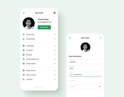 profil ui design